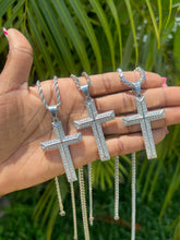 Load image into Gallery viewer, Bold Studded Cross Necklace
