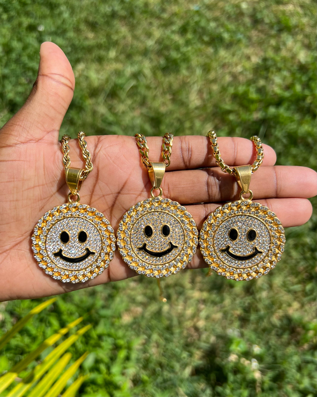 Gold Smiley Necklace