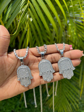 Load image into Gallery viewer, Studded Hamsa Hand Necklace
