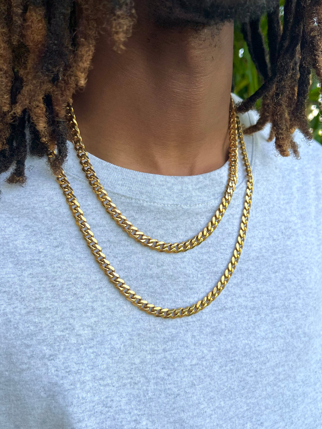 7mm Gold Curb Chain