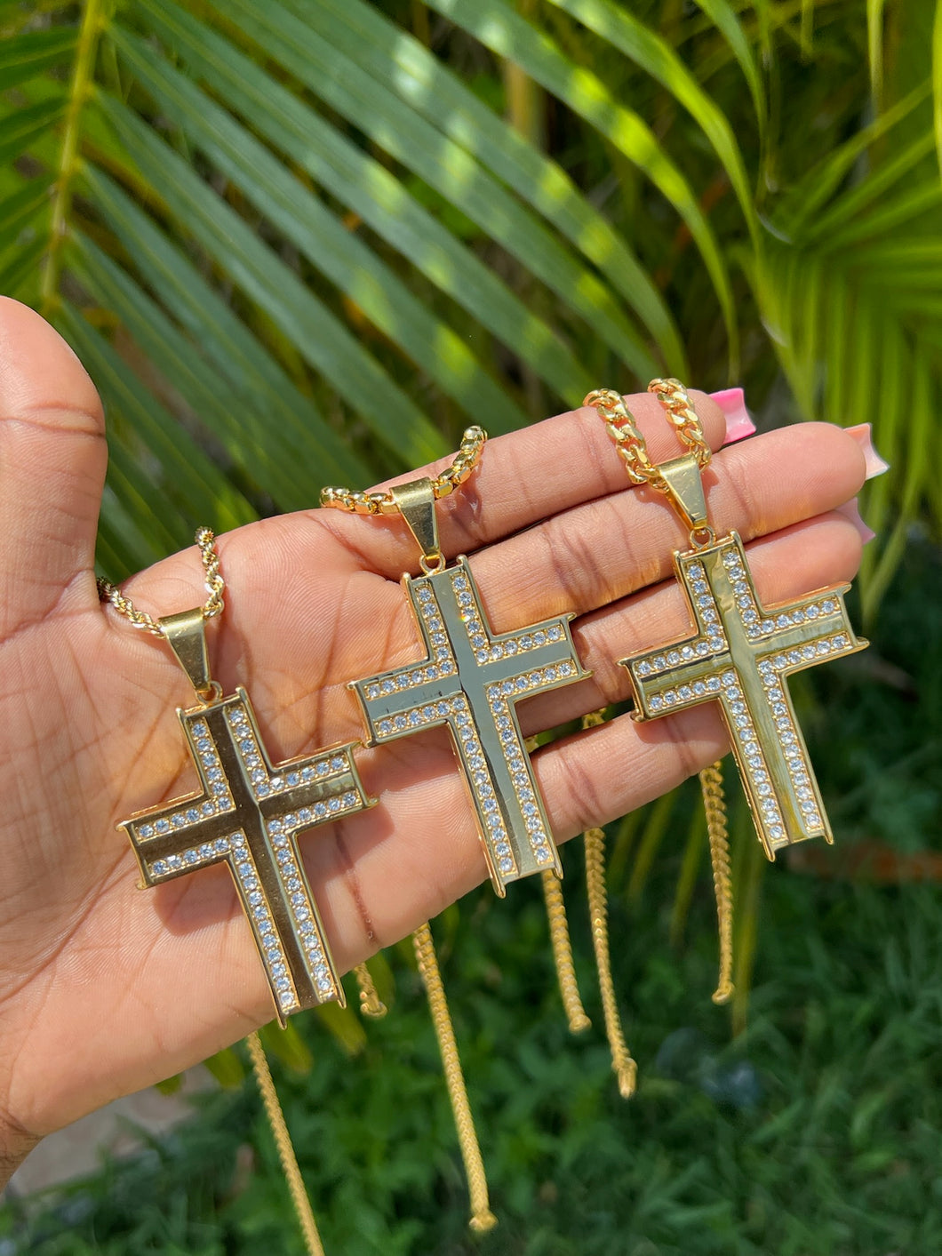 Bold Gold Cross Necklace