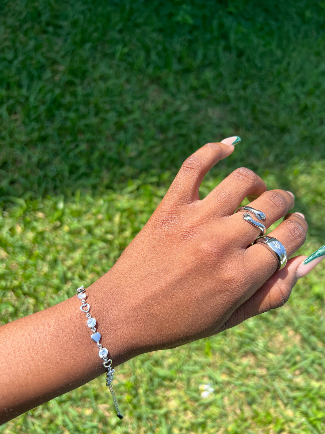 Sterling Silver Heart Bracelet