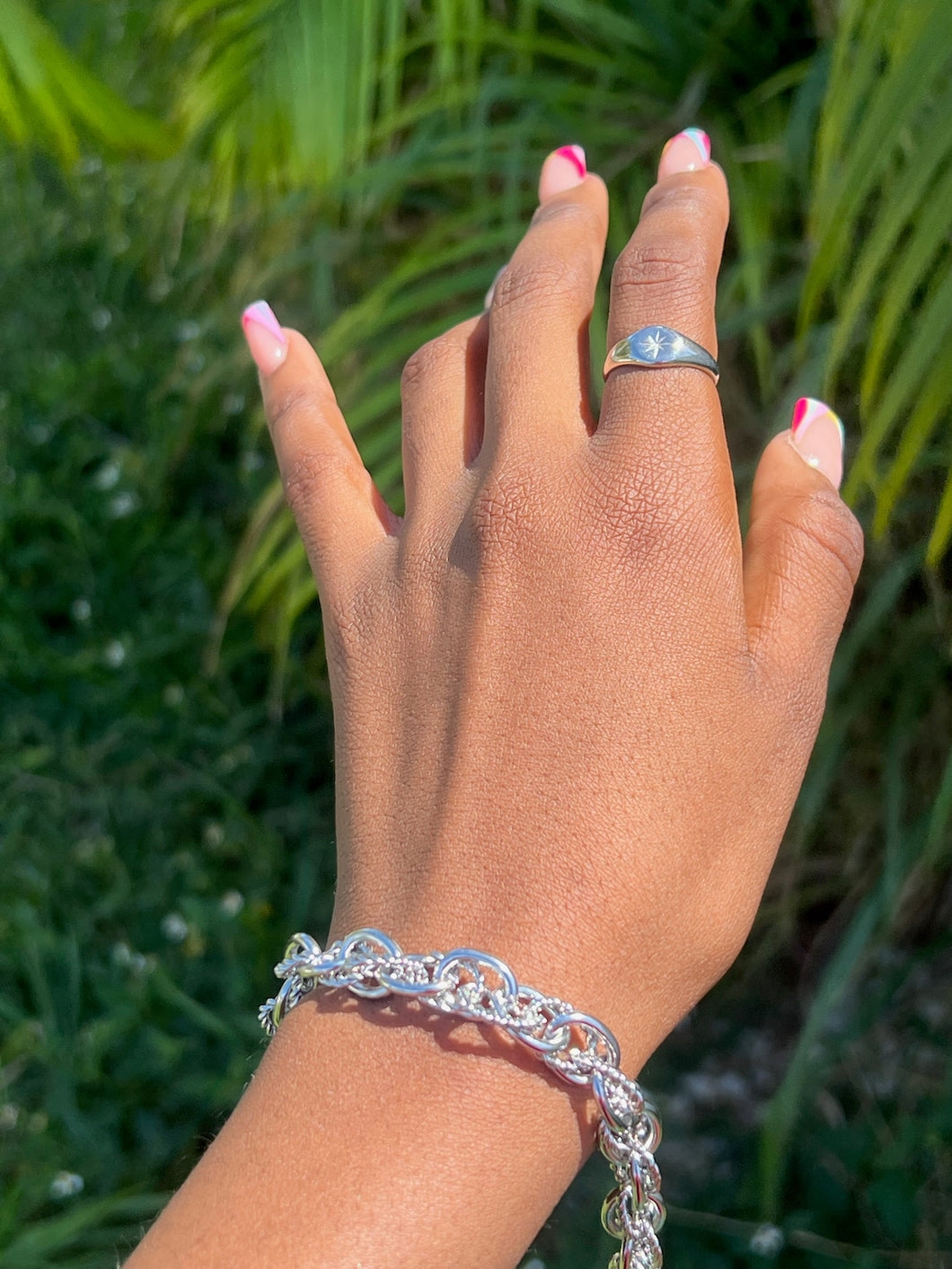 Silver Multi Chain Bracelet