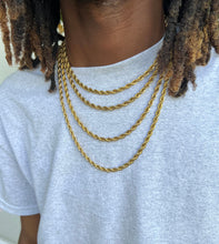 Load image into Gallery viewer, 5mm Gold Rope Chain
