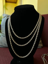 Load image into Gallery viewer, 4mm Silver Rope Chain
