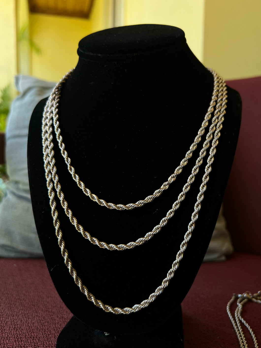 4mm Silver Rope Chain