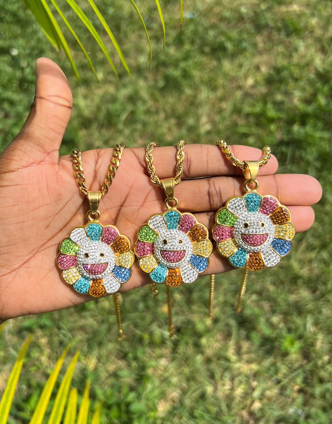 Colorful Smiley Necklace