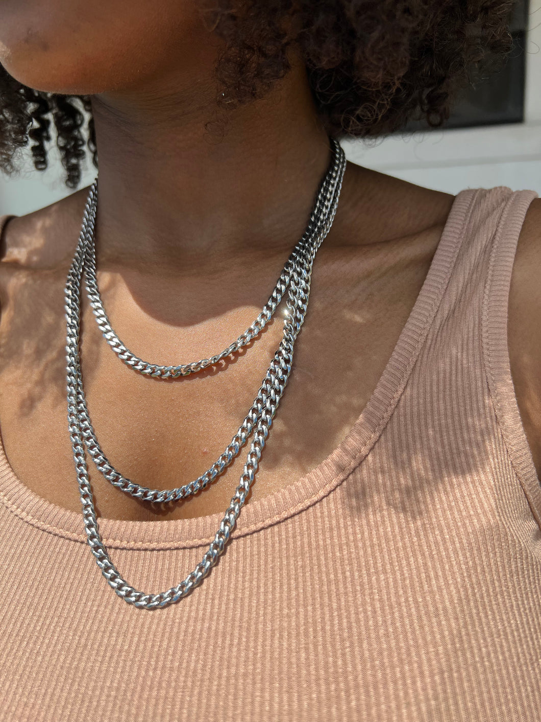 5mm Silver Curb Chain