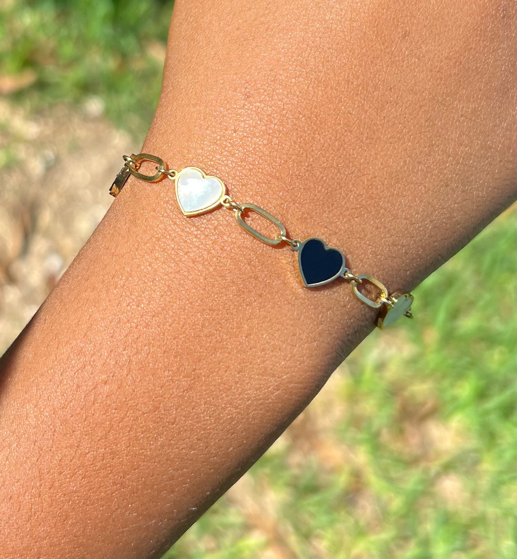 Link Heart Bracelet