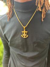 Load image into Gallery viewer, Large Jesus Anchor Necklace
