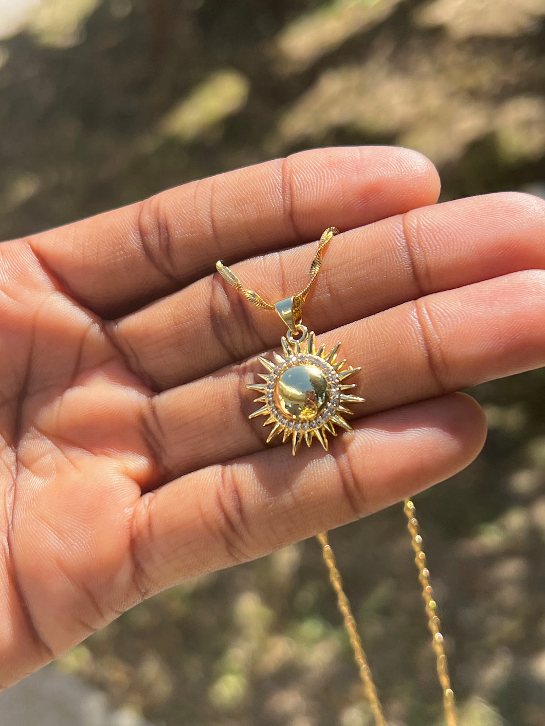 Gold Sun Necklace