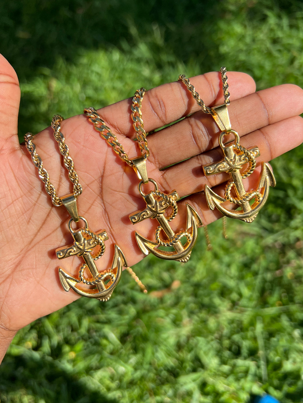 Large Anchor Necklace