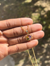 Load image into Gallery viewer, Colorful Clover Necklace
