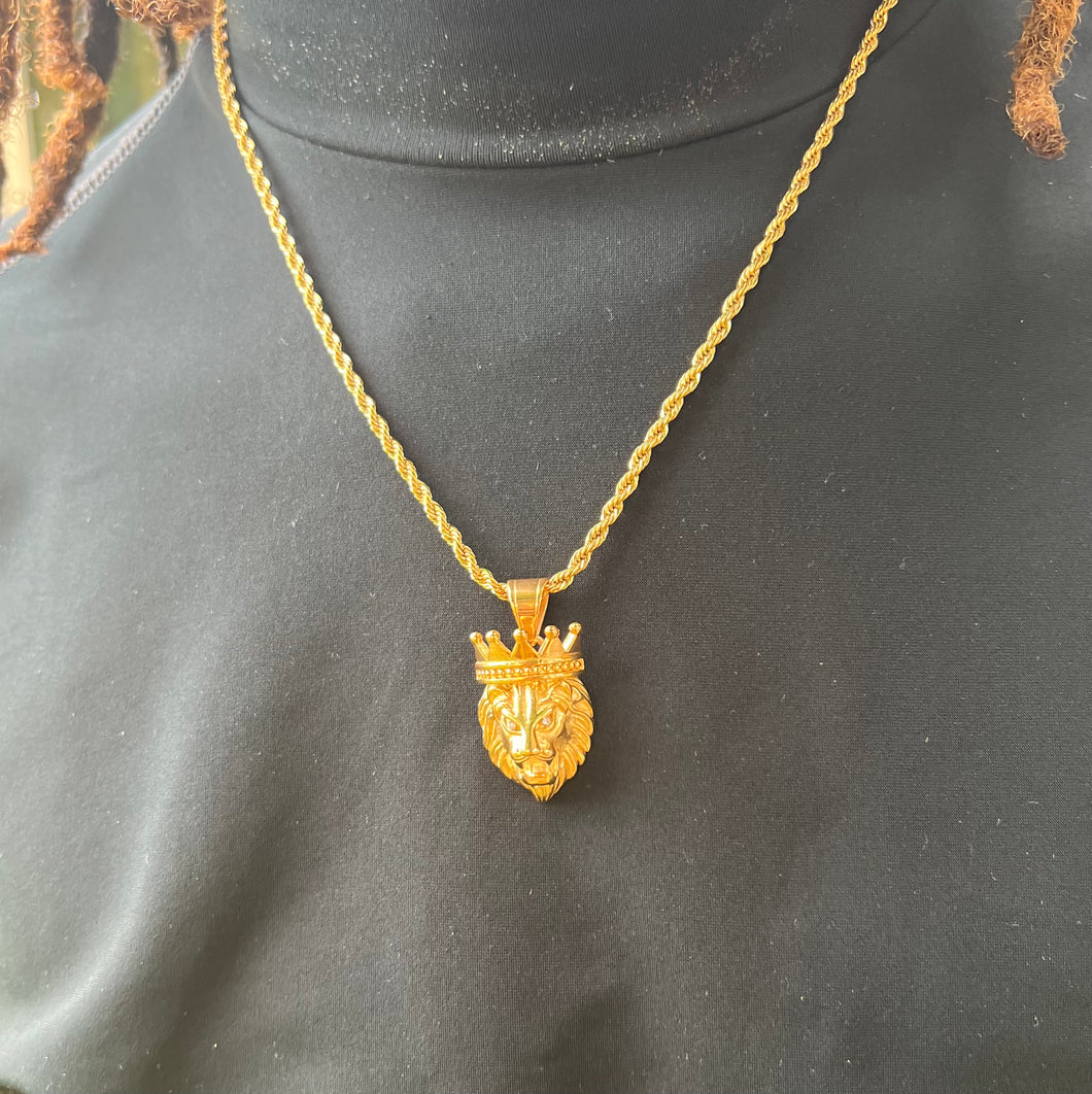 Mini Lion Head Necklace